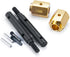 RCLIONS Steel Stub Axle with Brass Extended Wheel Hubs Hex +14mm for 1/10th TRX4 RC Crawler Car