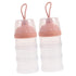 LIFKOME 2pcs Milk Powder Dispenser Travel Friendly Formula Container with Three Layers for