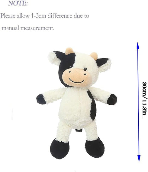 CHELEI2019 11.8" Cow Stuffed Animals - Soft Cuddly Cow Plush Stuffed Animal Toy for Kids