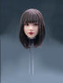 1/6 Scale Female Head Sculpt, Beauty Girl Planted Hair Carving for 12inch PH TBL JO Action Figure Body Collection