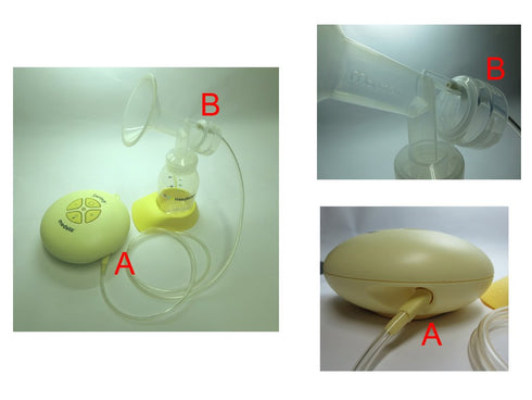 Swing Tubing and Breast Pump Kit for Medela Swing Breastpump - Includes 1 Medium Breastshield, Valve, Membrane, Tubing