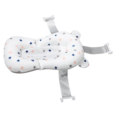 YOSADIER Newborn Bath Support Pad Adjustable Non-Slip Floating Cushion for Baby Bathing Breathable