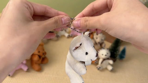 Junkin 48 Pcs Mini Bear Stuffed Animal, 4 Inch Tiny Bear Dolls for DIY Keychain Party Favor Wedding Decor