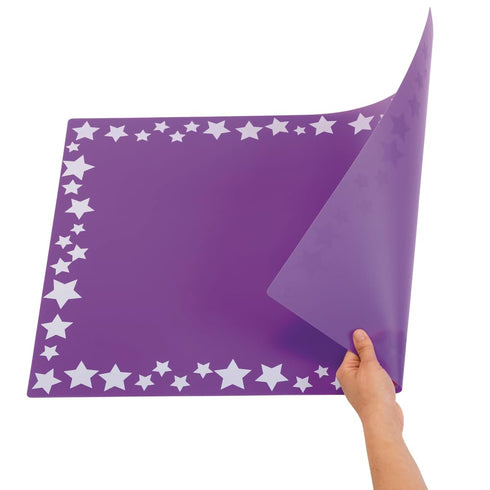Set 6, Colorations Flexible, Plastic Mats, of Reusable, Sturdy, Durable, Washable, Multi-use, Art, Crafts, Painting