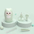 Set Trimmer Mikinona Nail Clippers and Tweezers for Infants, Mint Green Safety Manicure Kit with Anti-Cut Design, Nail