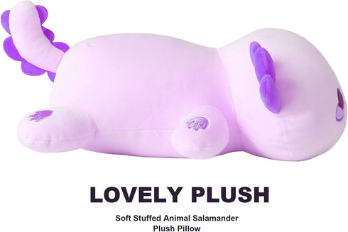 Onsoyours Cute Axolotl Plush, 19" Soft Large Stuffed Animal, Kawaii Plushie Toy for Kids (Purple Axolotl)