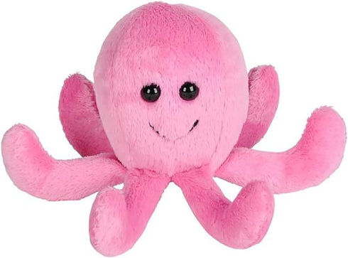 The Dreidel Company Plush Mighty Mights, 3.5" Inch Plush Stuffed, Super Soft and Cuddly Animal Toys, Classroom Decorations, Boys and Girls (Octopus)