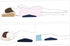 Pregnancy Pillow Waist Support Cushion Memory Foam Lumbar Pad for Pregnant Women Soft Back Support Pillow Removable