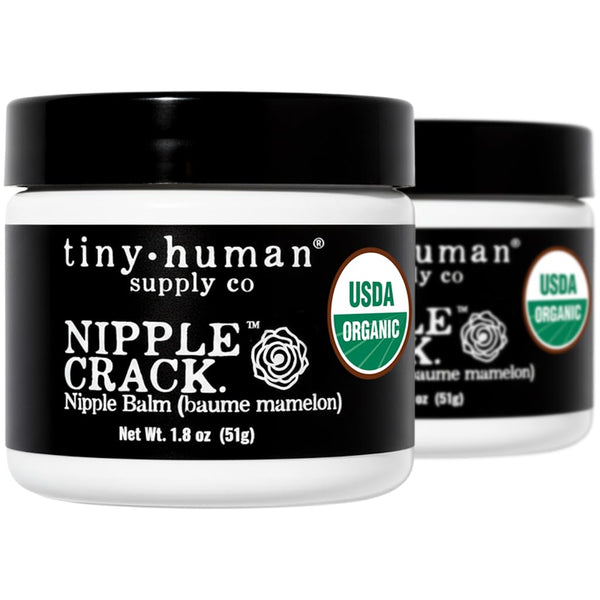 Organic Nipple Cream, Nipple Crack Lanolin Free Nipple Butter (2 Pack), Balm