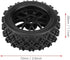 4PCS Replacement Tires for RC 1:10 Car, Racing Off Road Vehicle Rubber Tyre Wheel Rim