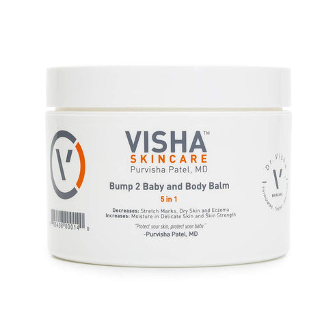 Visha Skincare Bump 2 Baby 5 in 1 Multitasking Body Balm, Soothes