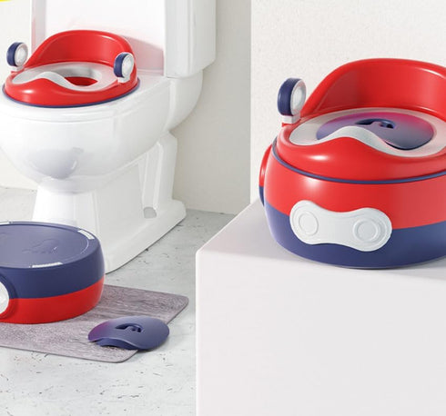 CORIYA 2 1 in Portable Toddler Toilet Potty Training Seat with Step Stool Potty Chair for Kids Baby Boys Girls Non-slip