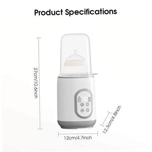 Licsaliwe Bottle Warmer Quick Thawing PP Portable Bottle Warmer with Smart Temperature Control for Breastmilk Baby Food