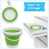 Umnodobn 3L Set Swimming Set Silicone Beach Foldable Buckets Toys Halloween Bucket, Jumbo Sand Pails Bucket with Mesh