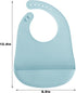 3 Pack PandaEar Silicone Baby Bibs, Super Thin Light Weight Waterproof for Babies & Toddlers, Adjustable Soft Silicone