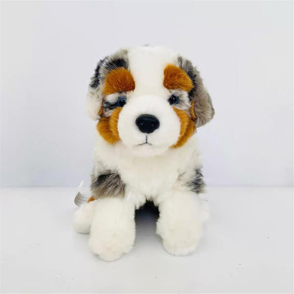 Pugsly Pug Plush Stuffed Animal Puppy Dog, 12 inches (Australian Shepherd)