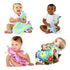 G-Tree Infant Taggy Blanket, Breathable Bedtime Newborn Baby Soft Plush Security, Flower Taggie Blanket Pink