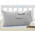 Travel Pillowcase 12x16 - 500 Thread Count Egyptian Cotton Set of 2 Toddler Pillowcase with Zipper Closer, Silver Grey