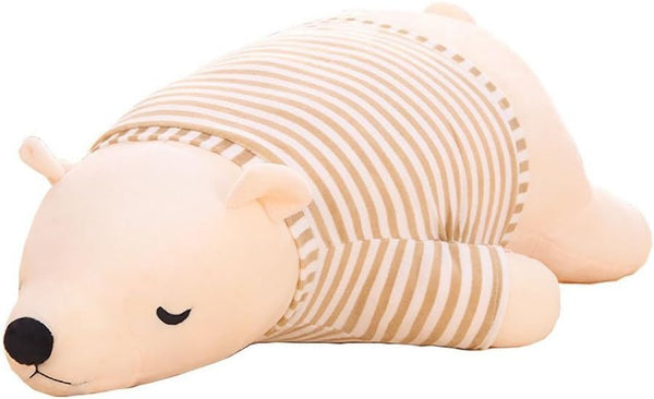 MMTTAO Stuffed Polar Bear Animal Plush Toy 20 Inch Large White Sleeping Bear
