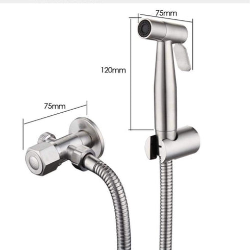 WIMPBLADB 304 SetSpray SetToilet Cloth Diaper Baby Shower Spray Attachment - Stainless SteelSpray Gun Head Bathroom