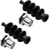 Heyiarbeit 42mm RC Boat Waterproof Push Rod Rubber Seal Bellow with Aluminum Mount, 2pcs
