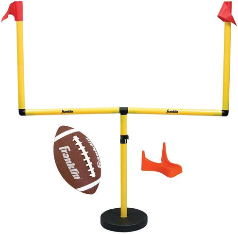 Franklin Sports Youth Football Goal-Post Set with Mini Football, Adjustable Height