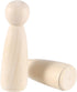 30 PCS 3.5 Inch Wooden Peg Dolls, Unfinished Wood Angel Girl Shape Figures for DIY Craft, Wedding, Cake Toppers
