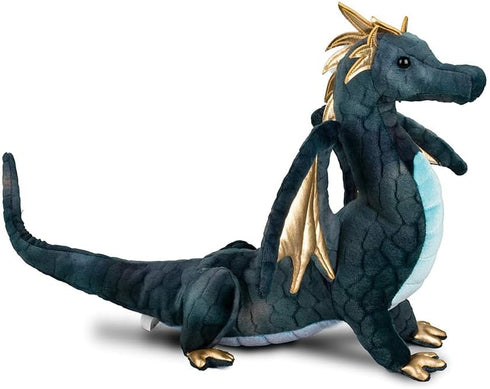 Douglas Aragon Navy Dragon - Soft Plush Stuffed Animal Toy