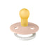 Set 2 0-6 BIBS Pacifiers | Natural Rubber Baby Pacifier | of BPA-Free Soothers | Made in Denmark | Blush Glow | Size