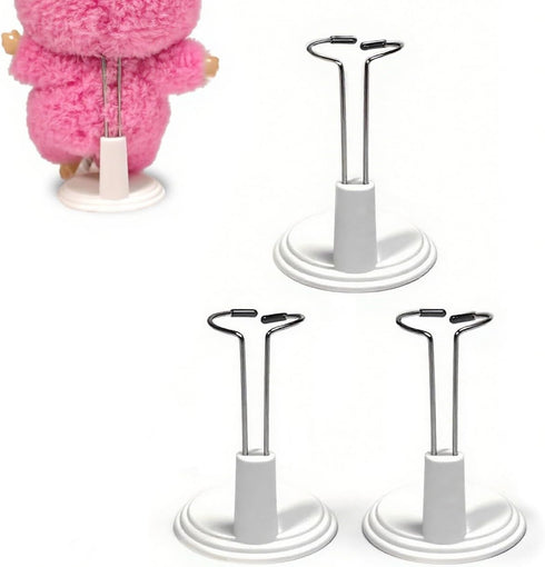 Bofiyma 3 Pack Adjustable Doll Stand - Compatible with labubu, Display Holder for