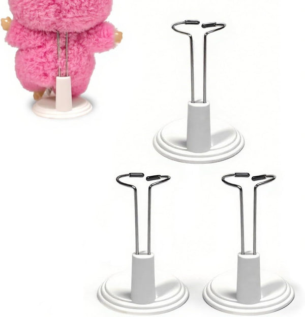 Bofiyma 3 Pack Adjustable Doll Stand - Compatible with labubu, Display Holder for