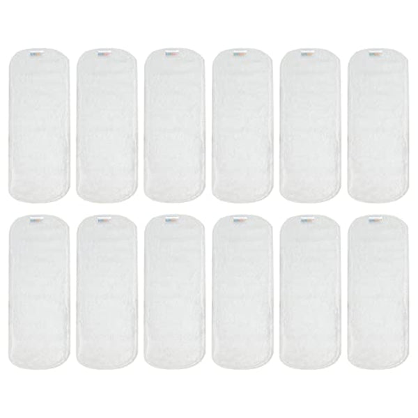 ALVABABY 12PCS Newborn Cloth Diaper Insert,Less Than 12pounds 3-Layer Microfiber Insert 12ST