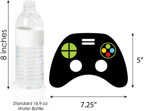 Big Dot of Happiness Game Zone - DIY Pixel Video Game Controller Decorations - Set of 20 Birthday Essentials