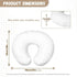 GIFTPUZZ Sloth Pattern Polyester Pillow Slipcovers for Breastfeeding Moms, Cartoon Nursing Pillow Cover Stretchy
