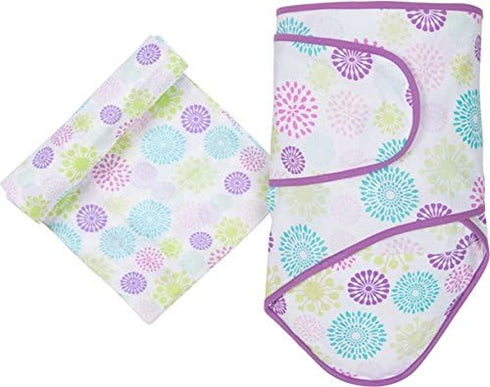 Generic Colorful Bursts Blanket & Muslin Swaddle Set