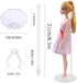 10Pcs Adjustable Doll Stands Display Holders, Transparent Plastic Mini Doll Display Stand for 11 to 13 Inch Dolls
