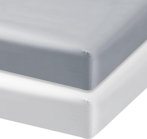 Satin Crib Sheets for Baby Hair 2 Pack, Fitted Crib Sheet for