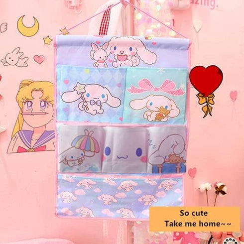 Kerr's Choice Cute Wall Door Closet Hanging Storage Bag, Nursery Room Decor Gift for Girls Women