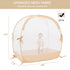 L RUNNZER Crib Tent, Portable Crib Tent to Keep Baby from Climbing Out, See-Through & Breathable Mesh Crib Net