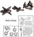 Metal Hole Lock Brain Teaser Puzzle for Adults - Jigsaw IQ Puzzle Educational Toy (Ferrous)