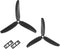 uxcell RC Propellers 5030 5x3 Inch 3-Vane Multi-Rotor for Aircraft, Nylon Black