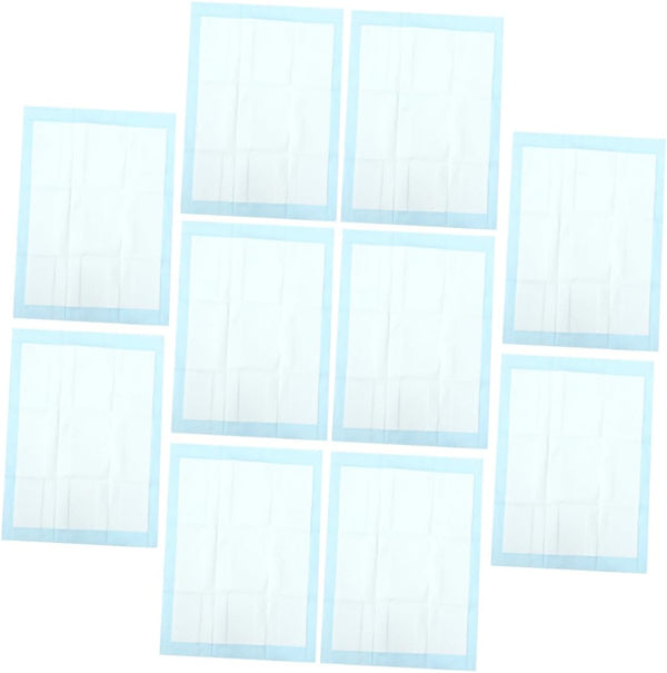 VICASKY 10pcs High Absorbent Disposable Changing Pad for Leak Non-Slip Design Extra Thick