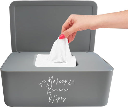 Moorfowl Makeup Remover Wipes Container,7.28" L * 4.80" W * 2.75" H,