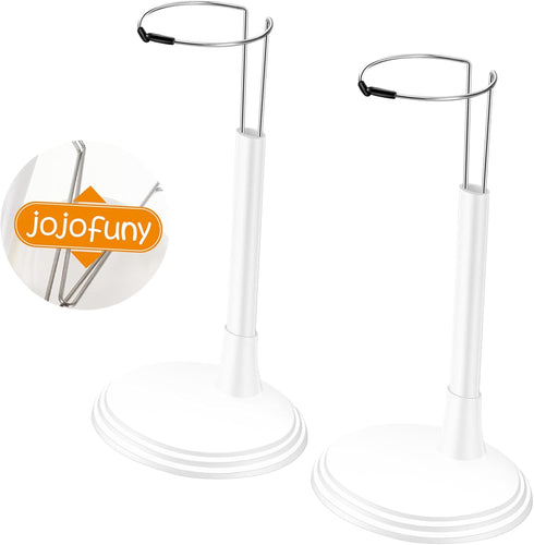 Toddmomy 2Pcs White Doll Stands, Doll Display Stand Bracket Support for Kids Accessories (25cm)