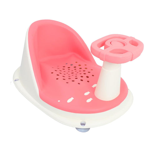 Totority Bath Seat with Suction Cups Non-Slip Tub Chair Adjustable Height Comfortable