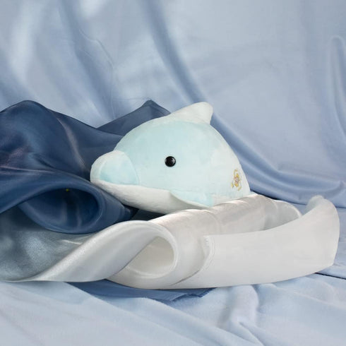 Bellzi Baby Dolphin Cute Stuffed Animal Plush Toy, Adorable Soft Dolphin Toy for Kids, Babies, Toddlers