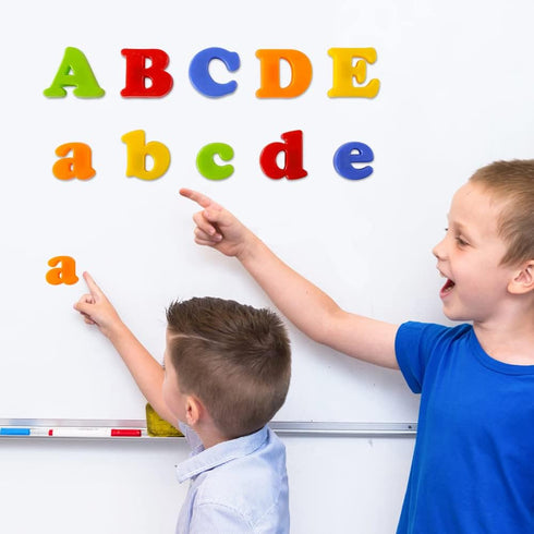 LovesTown 104PCS Magnetic Letters Numbers, Educational Toy Set for Preschool Learning, Fridge Magnets for Kids
