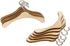 TOYANDONA 10pcs Wooden Dolls Clothes Hanger, Mini Doll Hanger for Dollhouse Miniature Accessories