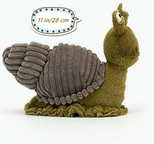 JOSON snail plush toy dolls, soft snail stuffed animals, birthday for boys and girls (11 inch)