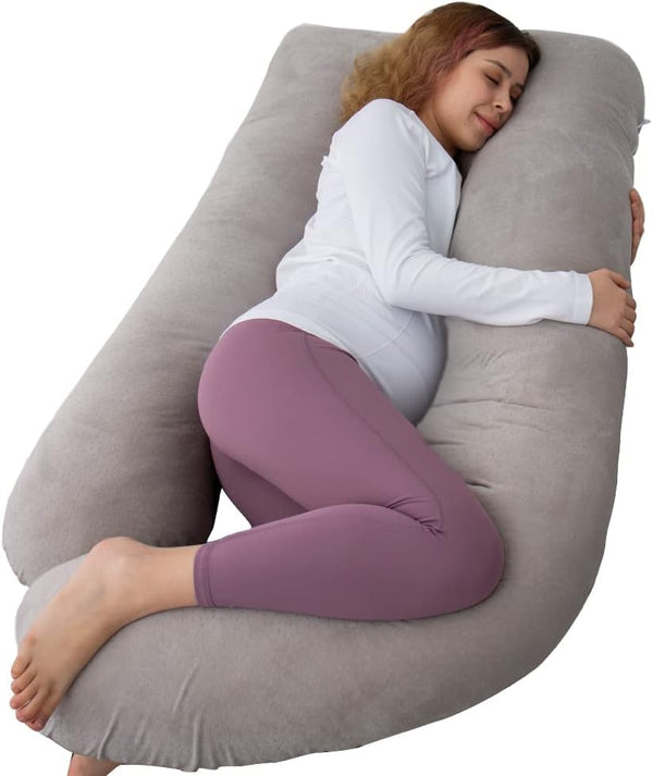 60 Inch Pregnancy Pillows for Sleeping, Extra Large U Shaped Body Pillow,